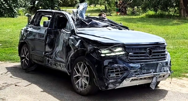 Füze Saldırısından Sağ Çıkan VW Touareg Herkesi Şaşırttı