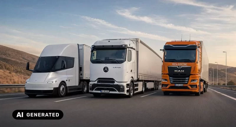 Tesla Semi, MAN eTGX ve Mercedes-Benz eActros 600: Elektrikli Kamyon Dünyasında Üç Farklı Strateji