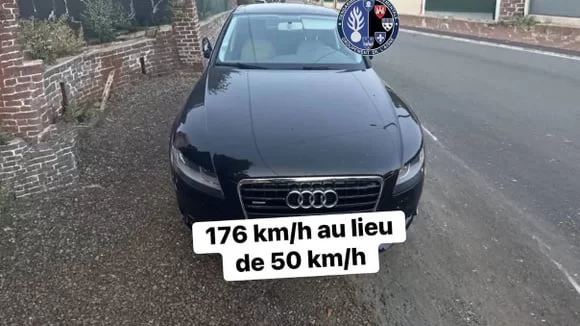 Trafikte aşırı hız yapan sürücüye ağır yaptırım