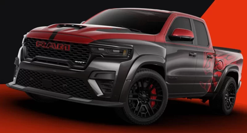 Ram 1500 Rumble Bee SRT: 900 Beygirlik Canavar Açık Artırmada