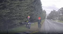 Motosiklet ehliyeti yeni olan sürücü aşırı hızla yakalandı