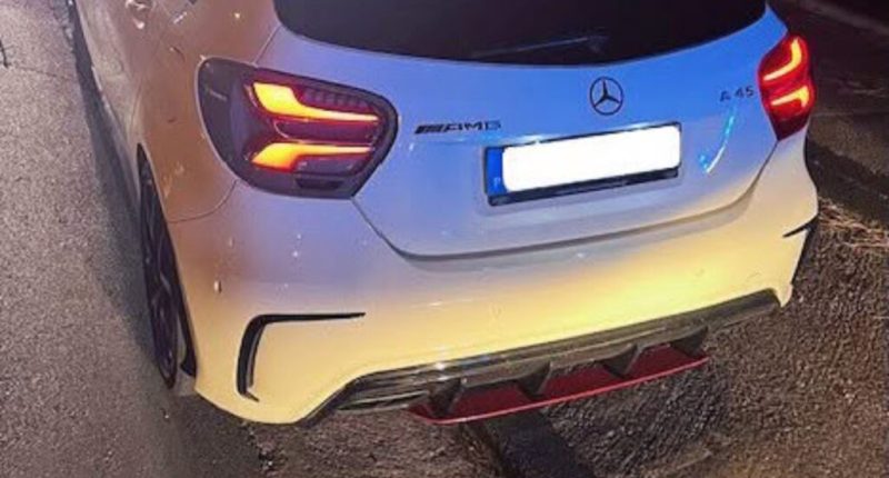 Fransa'da Hız Sınırını Üçe Katlayan Mercedes-AMG A45 Sürücüsüne Ağır Ceza