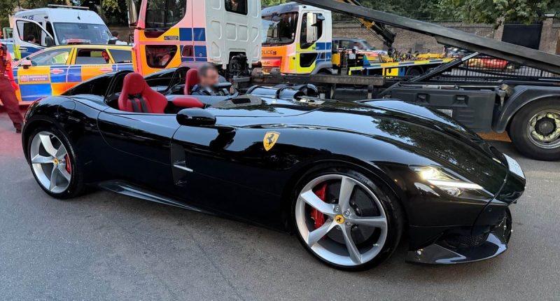 Ferrari Monza SP2 ile Yakalandı: Ehliyetsiz ve Sigortasız Lüks Sürüş