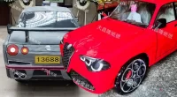 kağıttan otomobil replikaları - Ahiret İçin Lüks Otomobil: Kağıttan Porsche ve GT-R Modelleri