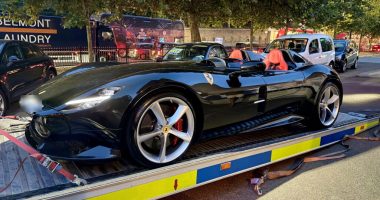 Londra'da düzenlenen büyük operasyon - Londra'da Büyük Operasyon: Ferrari Monza Dahil 90 Lüks Araç Bağlandı