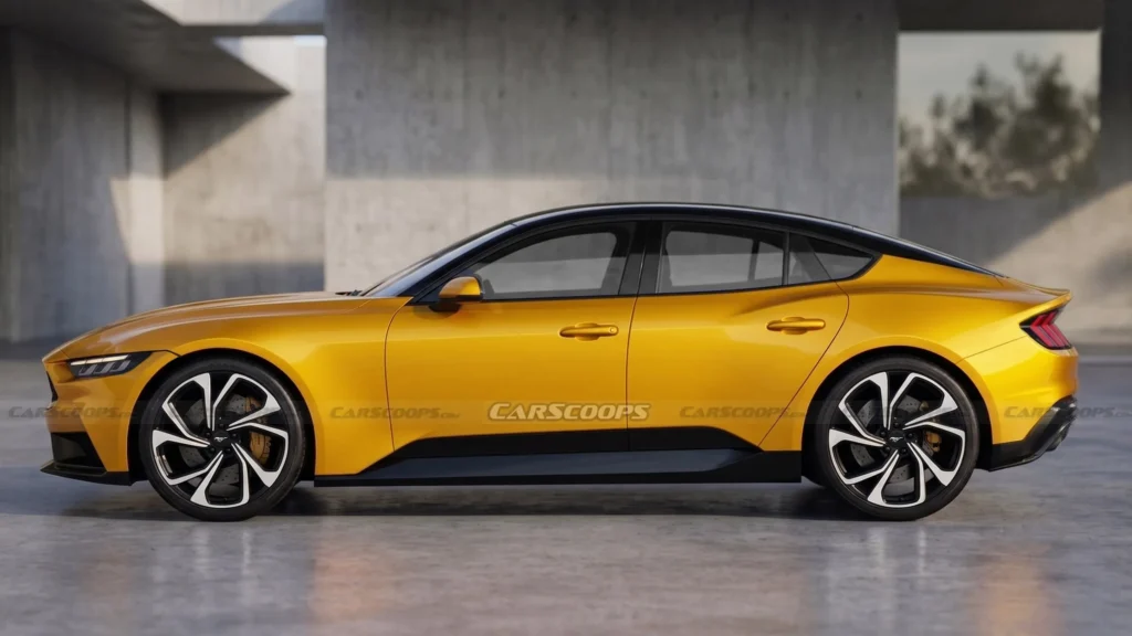 Ford Mustang'in Geleceği: Hibrit V8 Motorlu Dört Kapılı Sedan Yolda