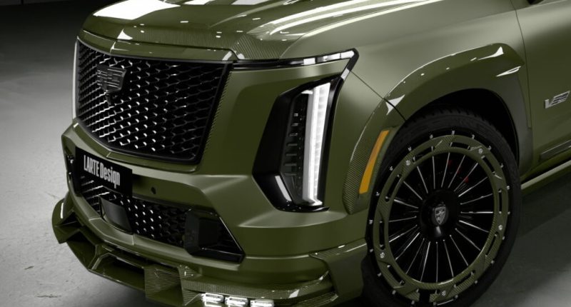 Matte Green Carbon Escalade-V: Larte Design'dan Radikal Dokunuş