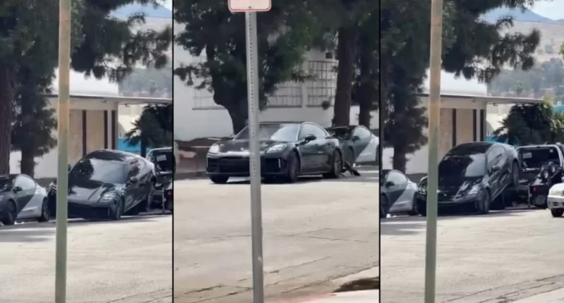 Porsche Panamera Çekiciden Kurtulurken Arka Tamponunu Feda Etti