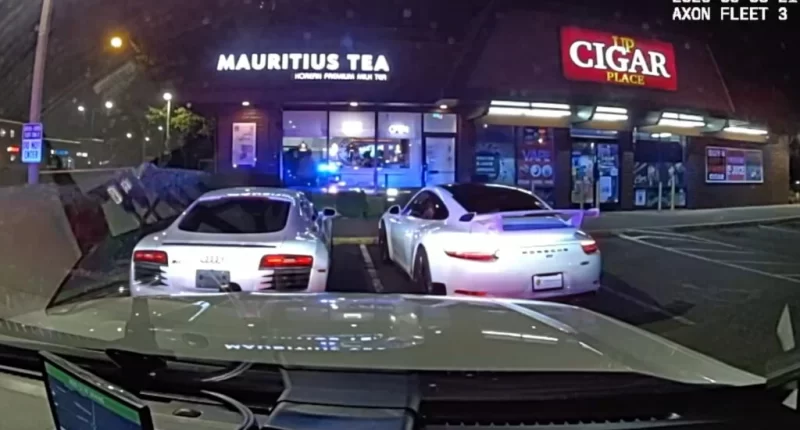 107 MPH hızla yakalandılar: Tehlikeli sokak yarışı kamerada